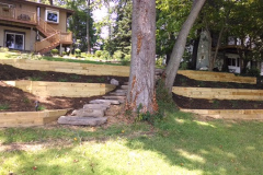 Retaining Wood Wall