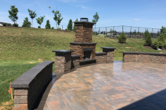 Annapolis patio and fireplace