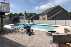 Pool Pavers with Firepit in Anne Arundel